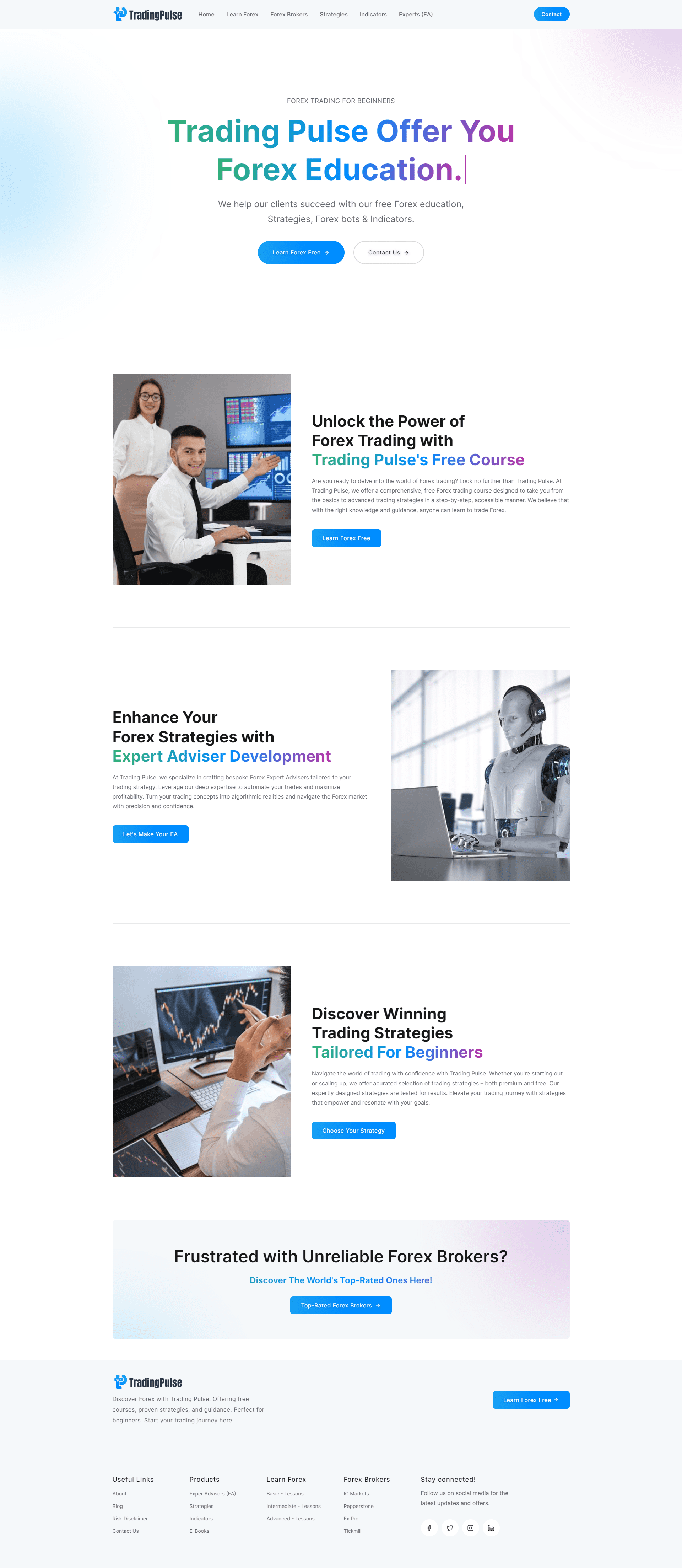 W3Flix portfolio trading pulse homepage